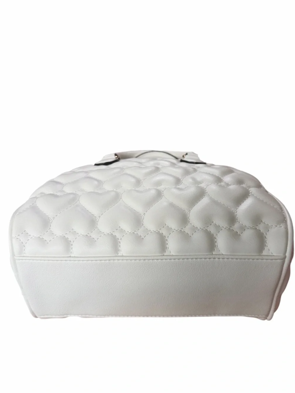 NWT Juicy Couture Flawless Dome Satchel Heart Quilt White Crossbody Bag Handbag - Picture 8 of 10